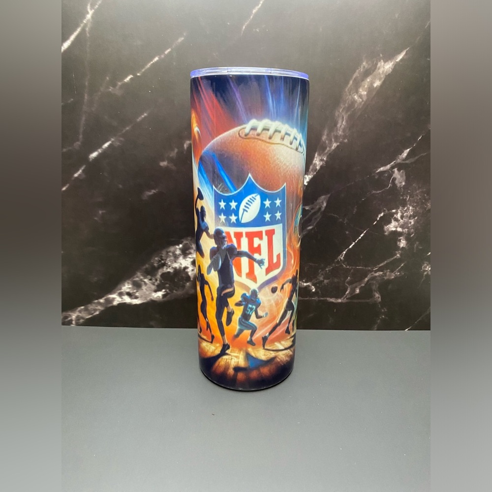 Colorful NFL Football 20oz Tumbler Cup